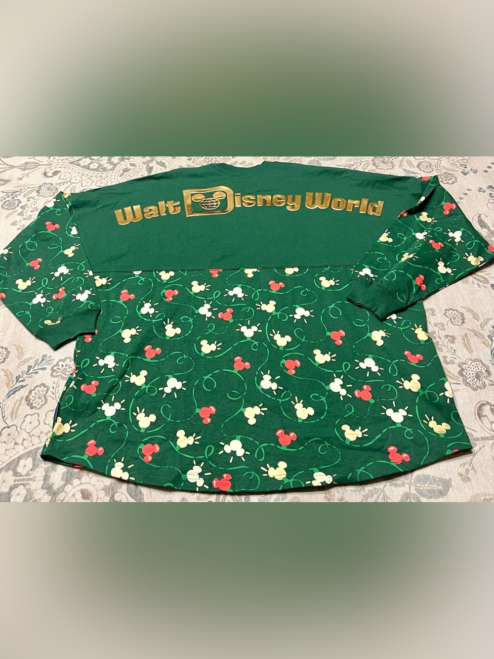 NWT Walt Disney World Holiday Mickey Mouse  Christmas Lights Spirit Jersey XL - Picture 11 of 12